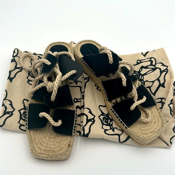 Freda Salvador Women's Lucy Espadrille Ankle Tie Sandals Size 9 with Box - Picture 6 of 7